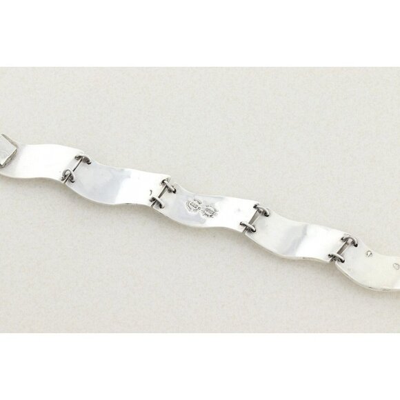 Sterling Silver Abalone Shell Bracelet 6 3/4 inch - Picture 8 of 9